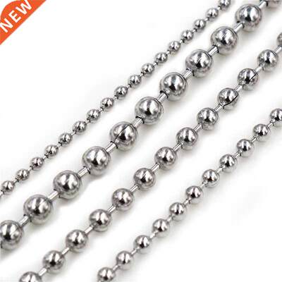 5 Meters/Lot 1.5/2.0/2.4/3.0mm Beed Ball Stainless Steel B