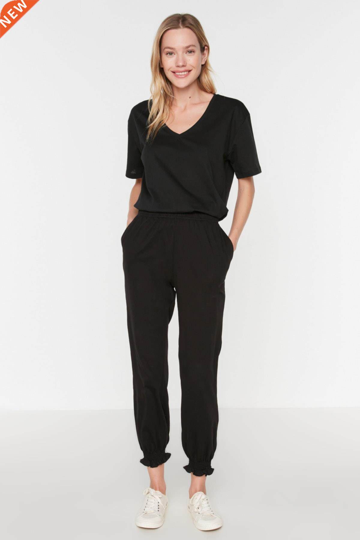 trotting detailed knit sweatpants