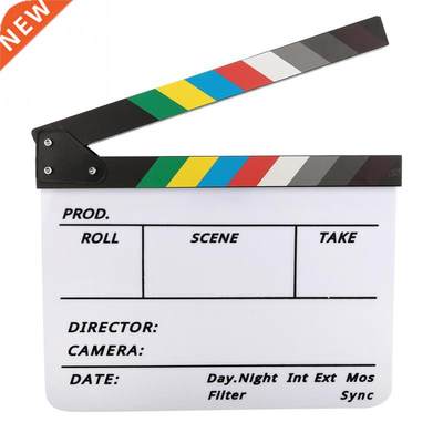 Acrylic Clap Board Director Scene Clapperboard TV Movie Boar