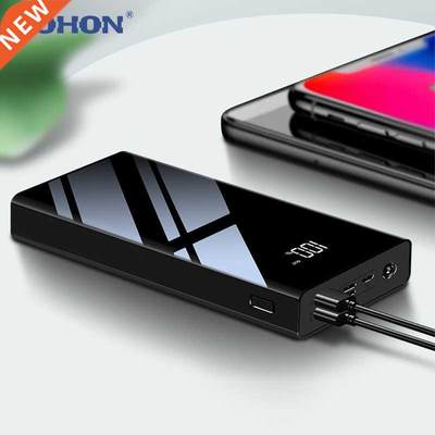 NOHON 30000mAh Power Bank Triple USB Ports LED Display For