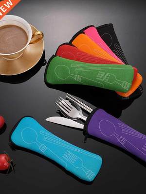 Portable Tablewe Bag Cutlery Bag Dinner Set Travel Packagi