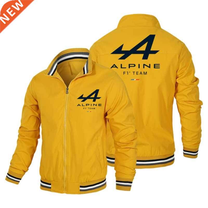 alpine f1 team spring and autumn new zipper jacket mens