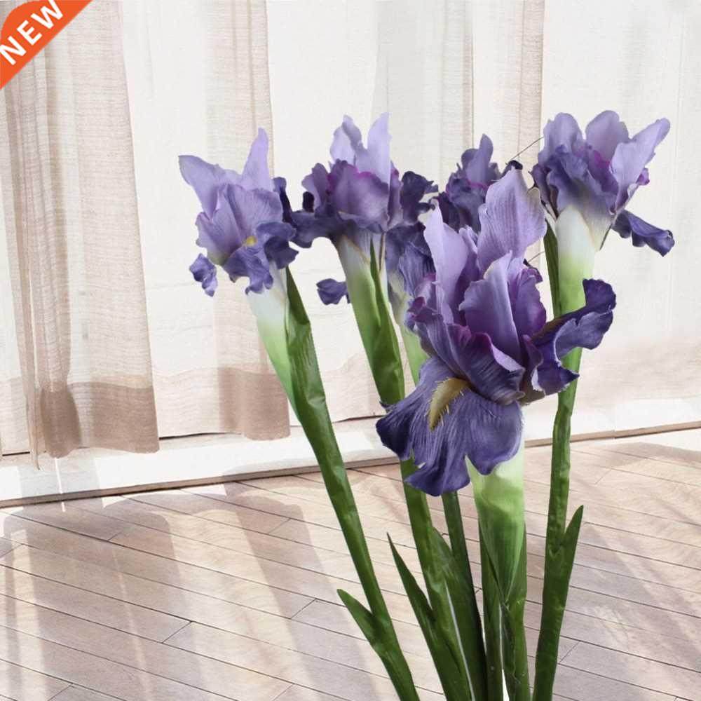 ourwarm 5/10pcs artificial flower iris decorative fake flowe