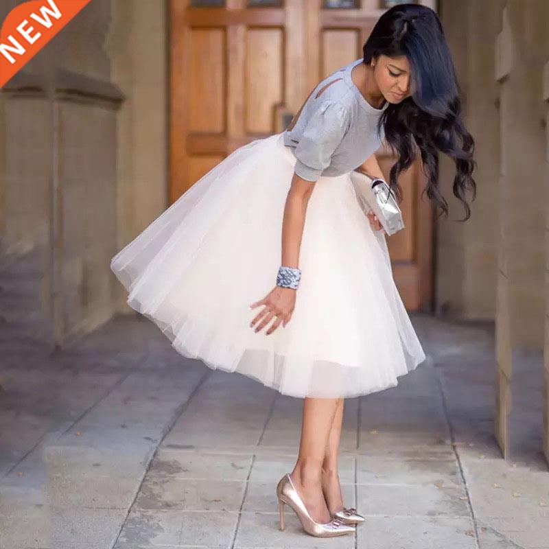 party train puffy 5layer 60cm fashion women tulle skirt tutu