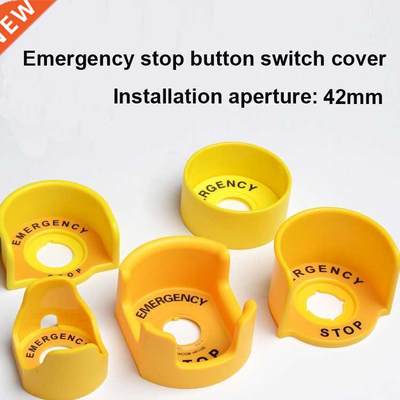 42mm Emergency stop button protection cover button switch em