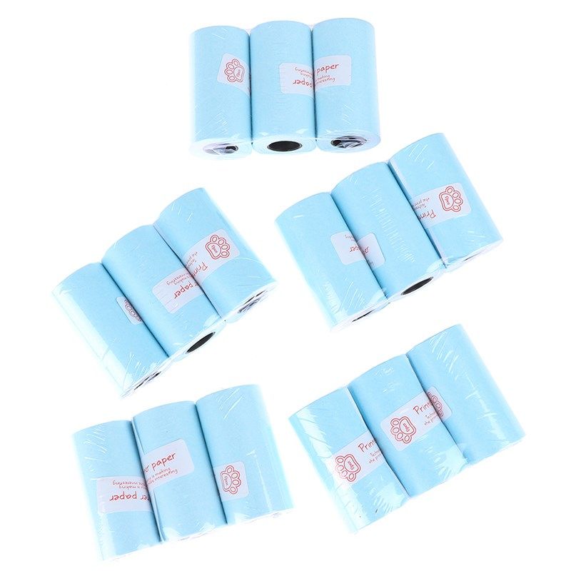 3rolls printable sticker paper roll direct thermal paper sel