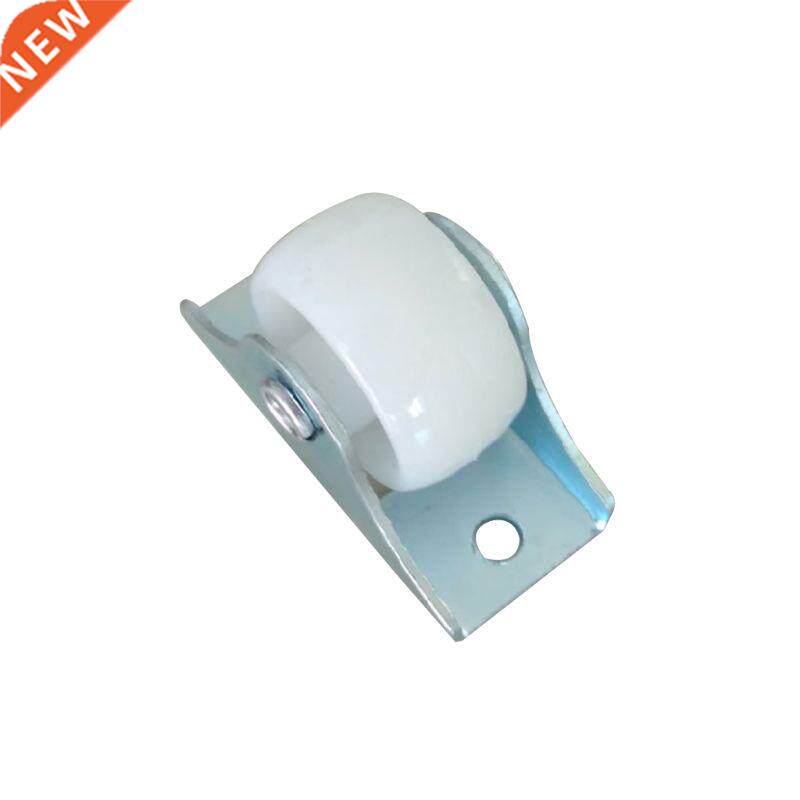 white rail fixed orientation casters small one-way wheel fur