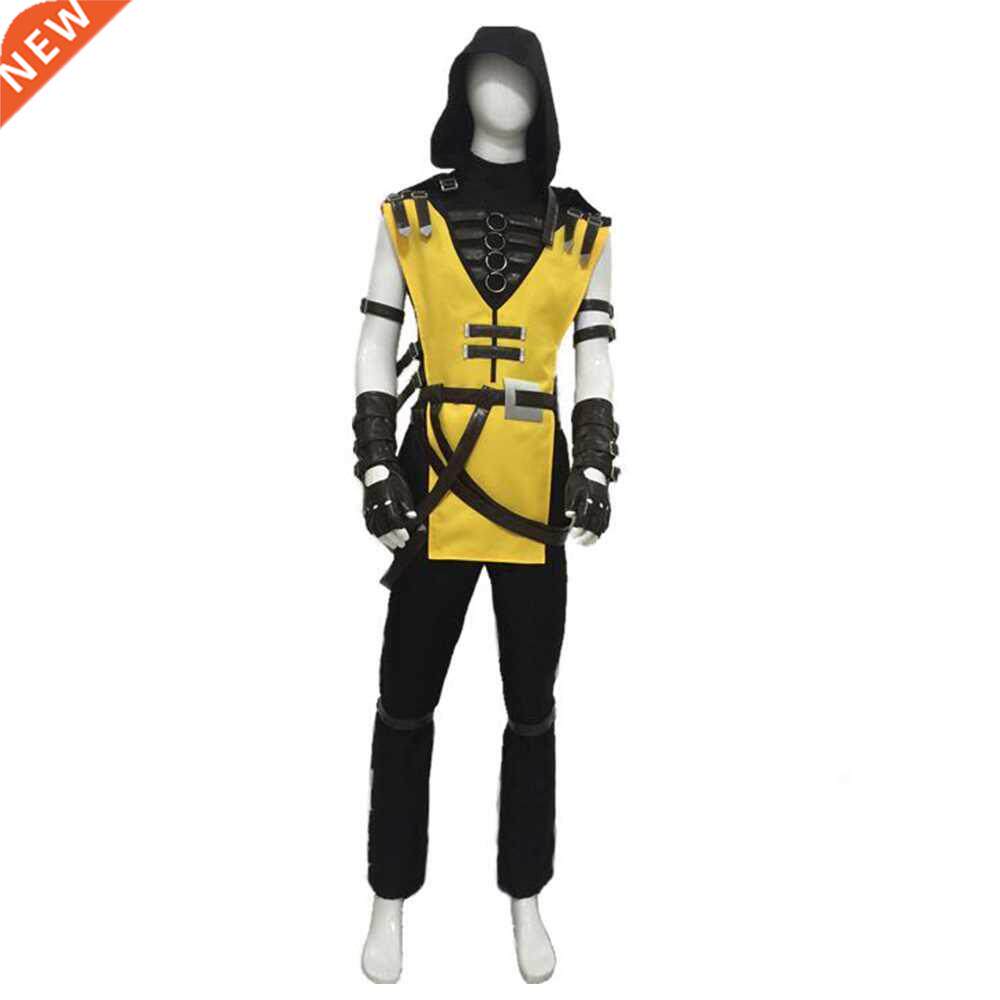 game mortal scorpion hanzo hasashi cosplay costume for adul
