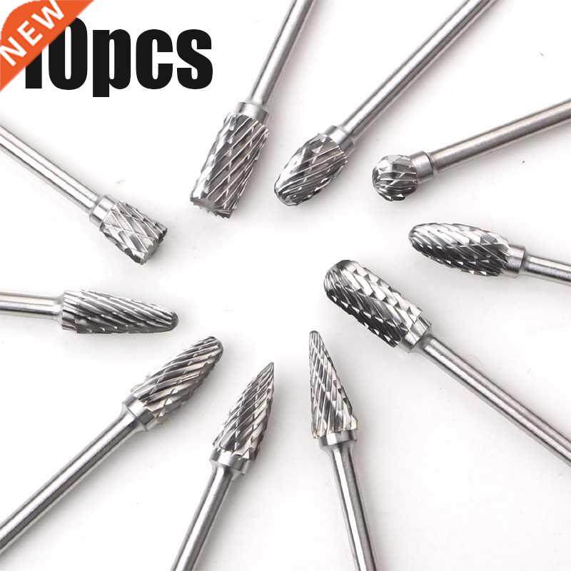 10pcs 1/4"" 1/8"" shank tungsten carbide