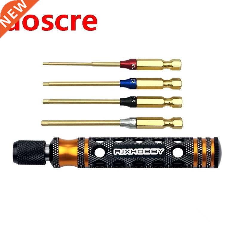 RJX HOBBY 4 in1 6.35mm Hex Screwdriver 1.5 2.0 2.5 3.0mm for