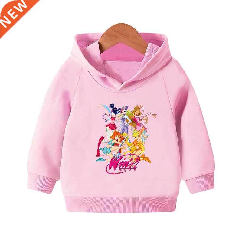 the winx butterfly fairy cartoon kids hooded hoodies cute gi