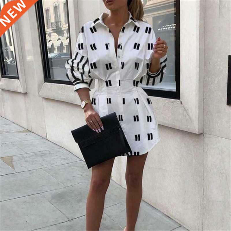 women Shirts Blouse office for Shirt dress Tops Long Sleeve