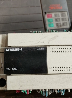三菱FX3UPLC拆机一台，型号FX3U-128MR/ES- 议价