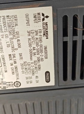 三菱变频器FR-F840-00380-2-60，11kW功率 议价