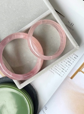 天然粉晶手镯巴西马岛女款现货