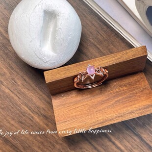 压箱底小比噶天然色紫玉髓港工切割银镶嵌活口戒指孤品特惠价