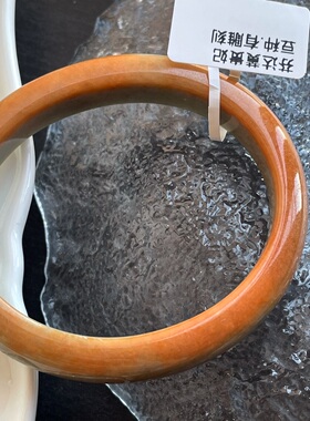 豆蔻小圈口贵妃椭圆翡翠手镯稀缺芬达色无优化52号实拍现货含证书