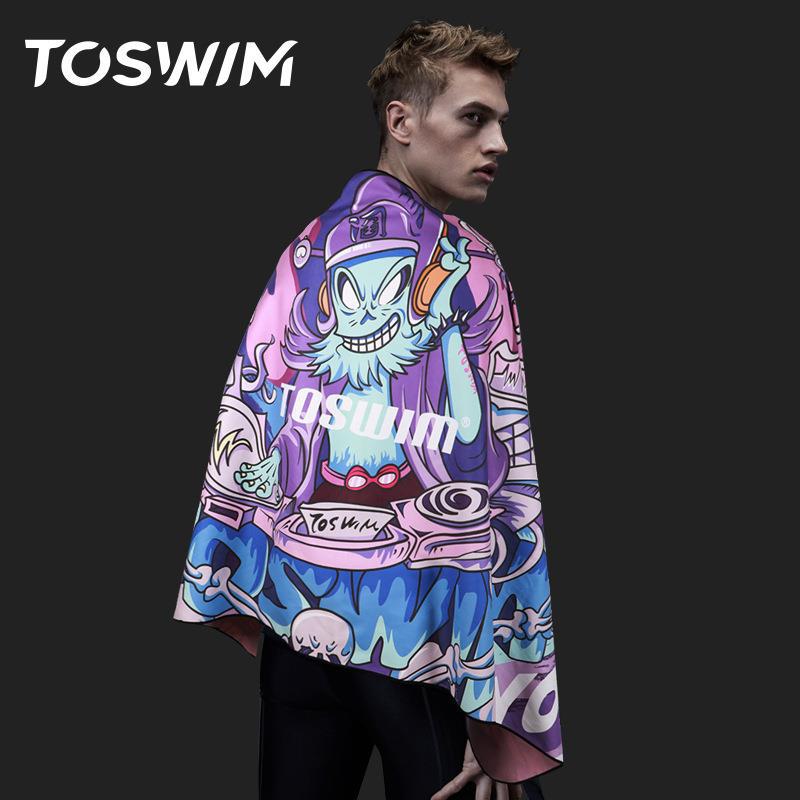 TOSWIM拓胜游泳浴巾男速干毛巾沙滩巾泳巾运动快干吸水旅行速干巾