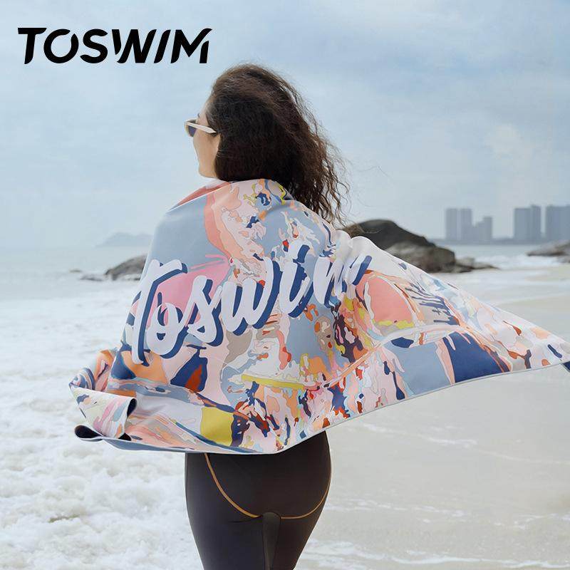 TOSWIM速干浴巾毛巾海边防晒沙滩温泉游泳吸水巾便携健身快干毛巾