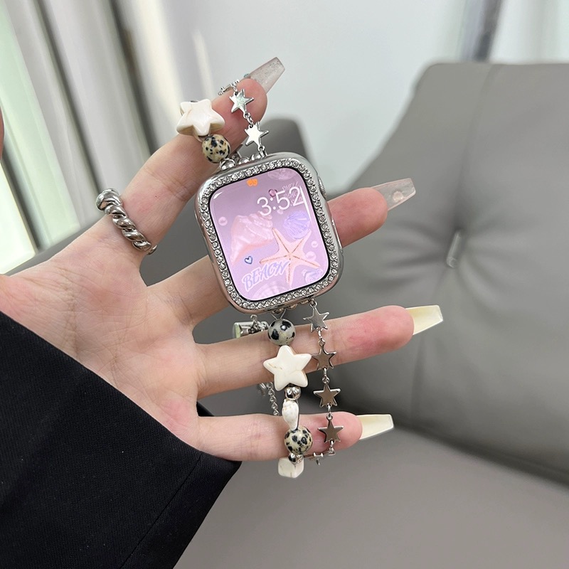 星星贝壳金属链条iwatch表带