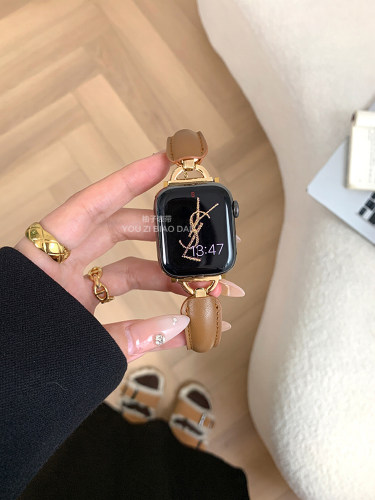 手镯款牛皮真皮iWatch表带