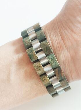 绿檀红檀木手链男款木质手串小众设计感高级轻奢时尚百搭手饰礼物