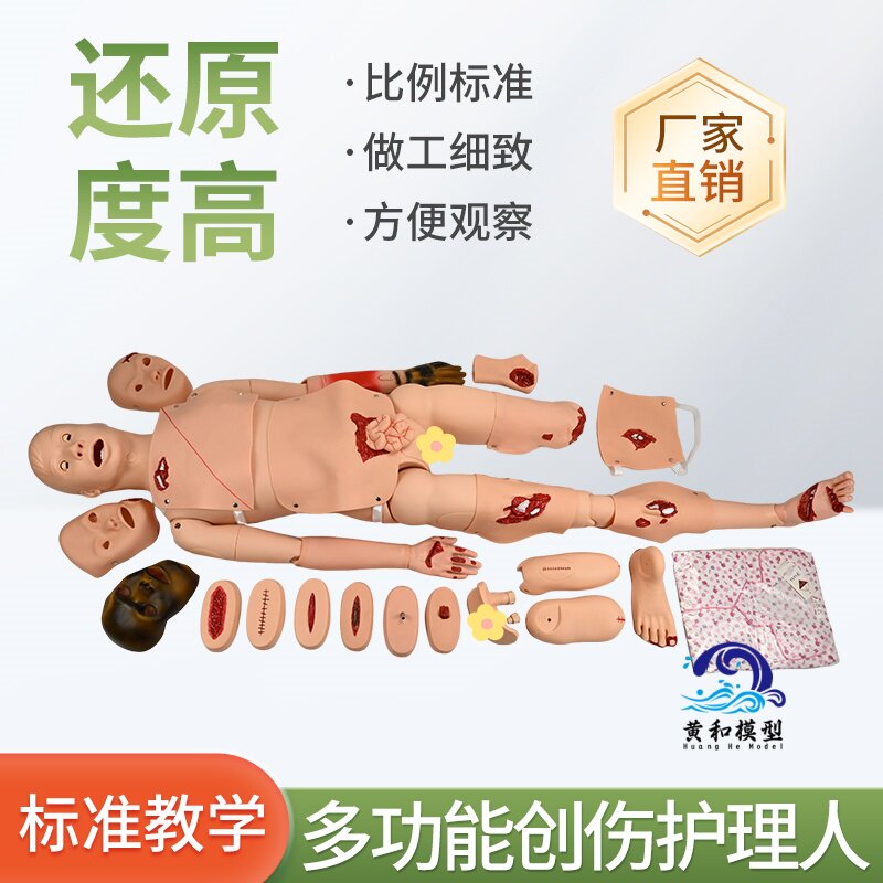 全功能创伤护理人模型止血急救包扎训练习骨折烧伤模拟假人