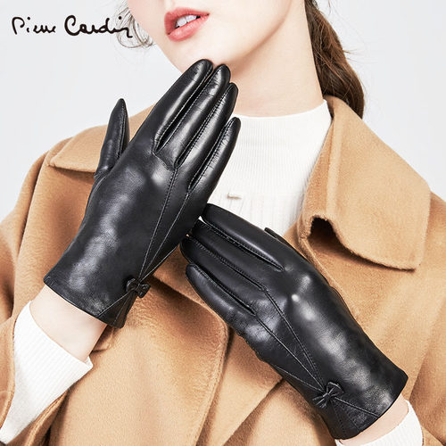 羊皮加绒加厚骑车防寒触摸屏手套