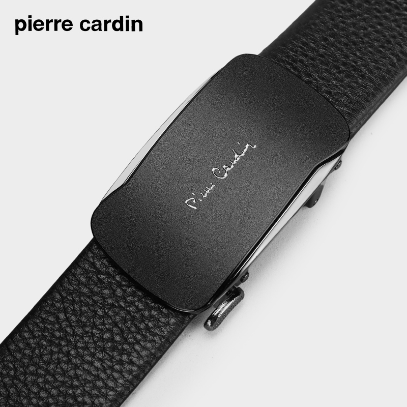 皮尔卡丹真皮商务自动扣腰带