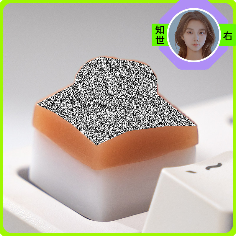 震撼私人订制个性化硅胶树脂键帽食品级铂金硅胶知世姬小兔6个1套