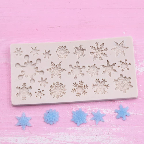 Глина, сверхлегкая маленькая силиконовая форма, со снежинками, «сделай сам»