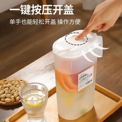 c高硼硅冷水壶耐高温凉水壶塑料茶壶家用泡茶壶带过滤水壶冰茶壶