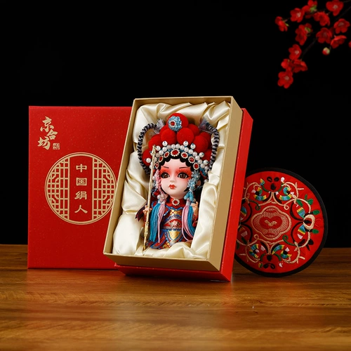 Mu guiying Silk Man Peking Opera Opera Permance Dornments Opera Doll Doll Pecijing Souvenir Souvenir Style Специальные подарки для иностранцев