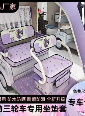 适用于金彭VITA大安苏8宗申爱玛雅迪CL13盛昊蜻蜓电三轮车坐垫套