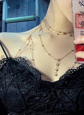 挖到宝了姐妹们好美的辣妹胸链