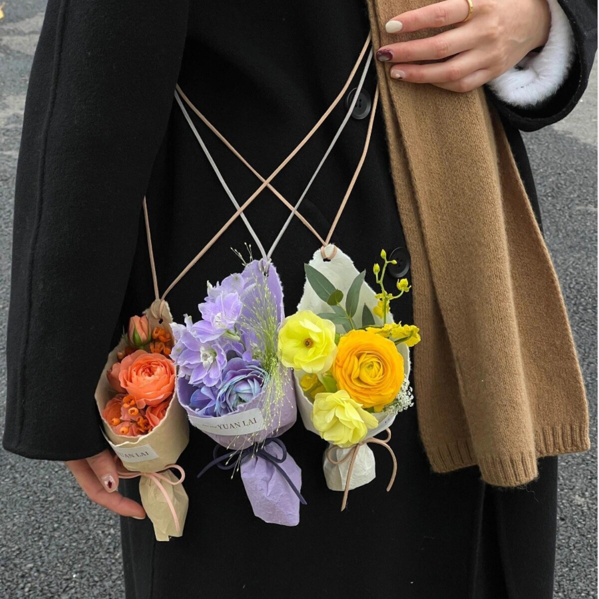 女神节单支花束包装纸材