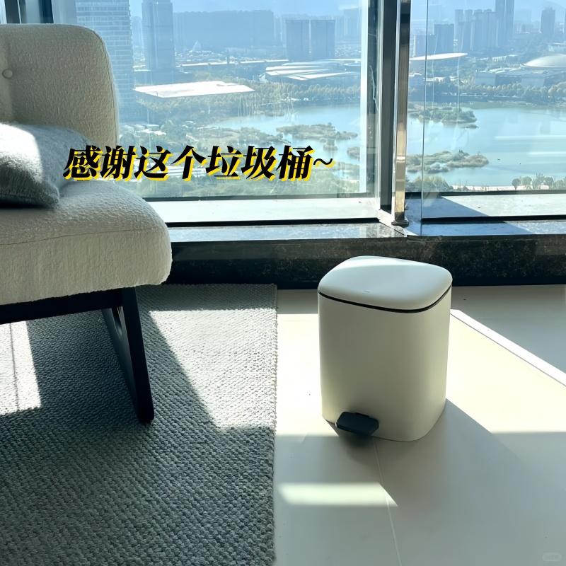 垃圾桶家用双开盖脚踏手按