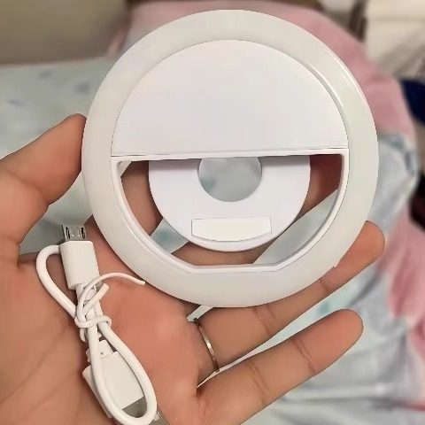 美颜嫩肤补光灯手机直播拍照小型打光灯主播自拍美白神器便携通用