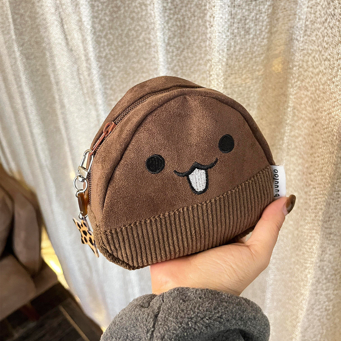 卡通栗子化妆包女外出旅行便携洗漱包可爱小巧轻便杂物整理收纳包,收纳整理,化妆包,淘宝优惠券,粉丝福利购,淘宝优惠卷