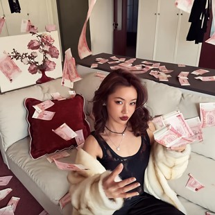 打卡出片神器【狂撒钱~】仿真假钞新年氛围感拍照道具仪式感布置