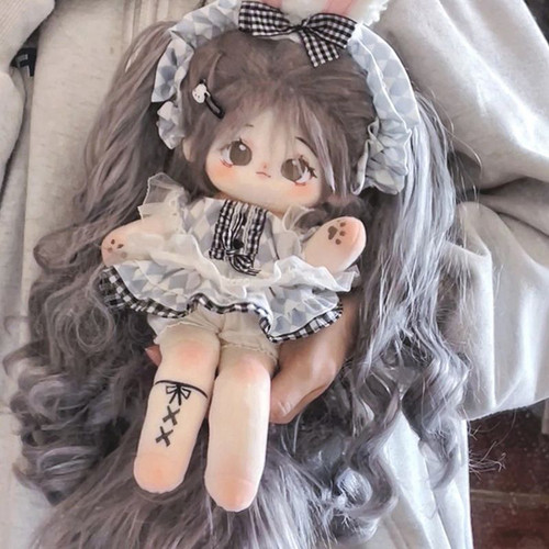 狼妹棉花娃娃公仔裸娃衣服女孩
