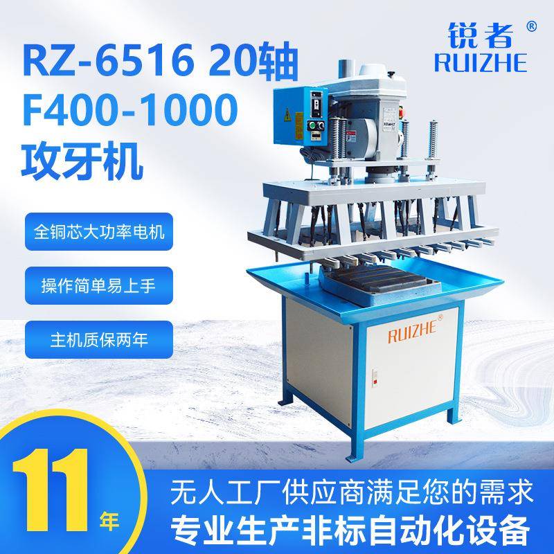 20轴F400-1000攻牙机齿轮式自动攻牙机多轴钻孔攻丝机厂家供应