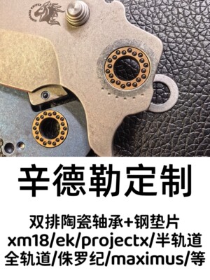 极光轴承2.0 辛德勒系列 双排珠陶瓷轴承+垫片套装 不掉珠结构v4