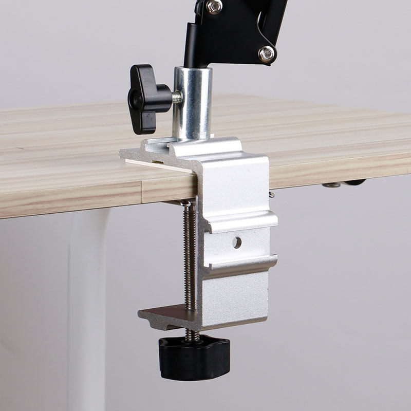 双向悬臂支架底座 懒人支架夹床宿舍 桌面床头二用铝合金配件通用