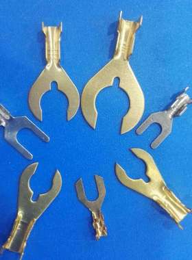 3.2 4.2 5.2 6.2 8.2叉型Y形蟹脚黄色接线片 端子连接器