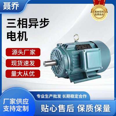 上海聂乔源头工厂2极三相异步电动机全铜电机0.75-7.5KW电机380v