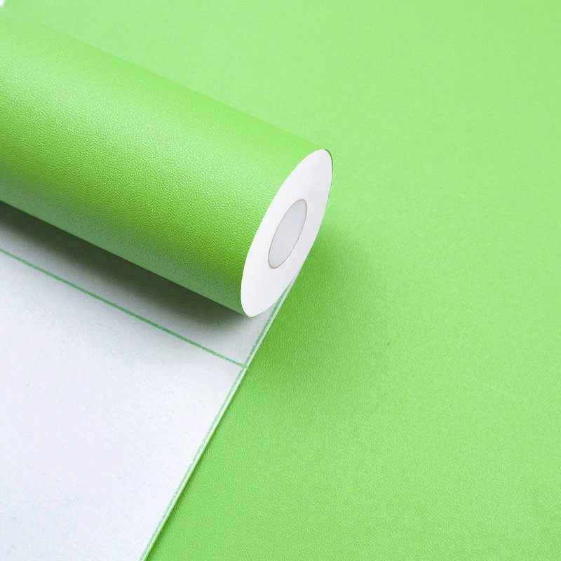 纯色墙纸自粘卧室温馨宿舍大学生寝室家用壁纸防水自贴苹果绿色