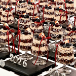 2026新年跨年夜聚餐碰碰杯奶油车厘子红酒杯蛋糕装饰数字蜡烛插件