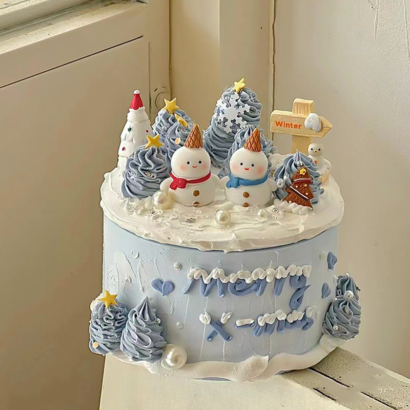 2026新款创意圣诞节雪人老人蛋糕装饰可爱圣诞树礼物包氛围感插件,节庆用品/礼品,蛋糕/烘焙装饰用品,淘宝优惠券,粉丝福利购,淘宝优惠卷