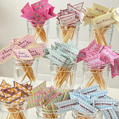 韩系ins多巴胺复古小旗牙签旗大合集蛋糕装 饰插件可露丽烘焙插旗